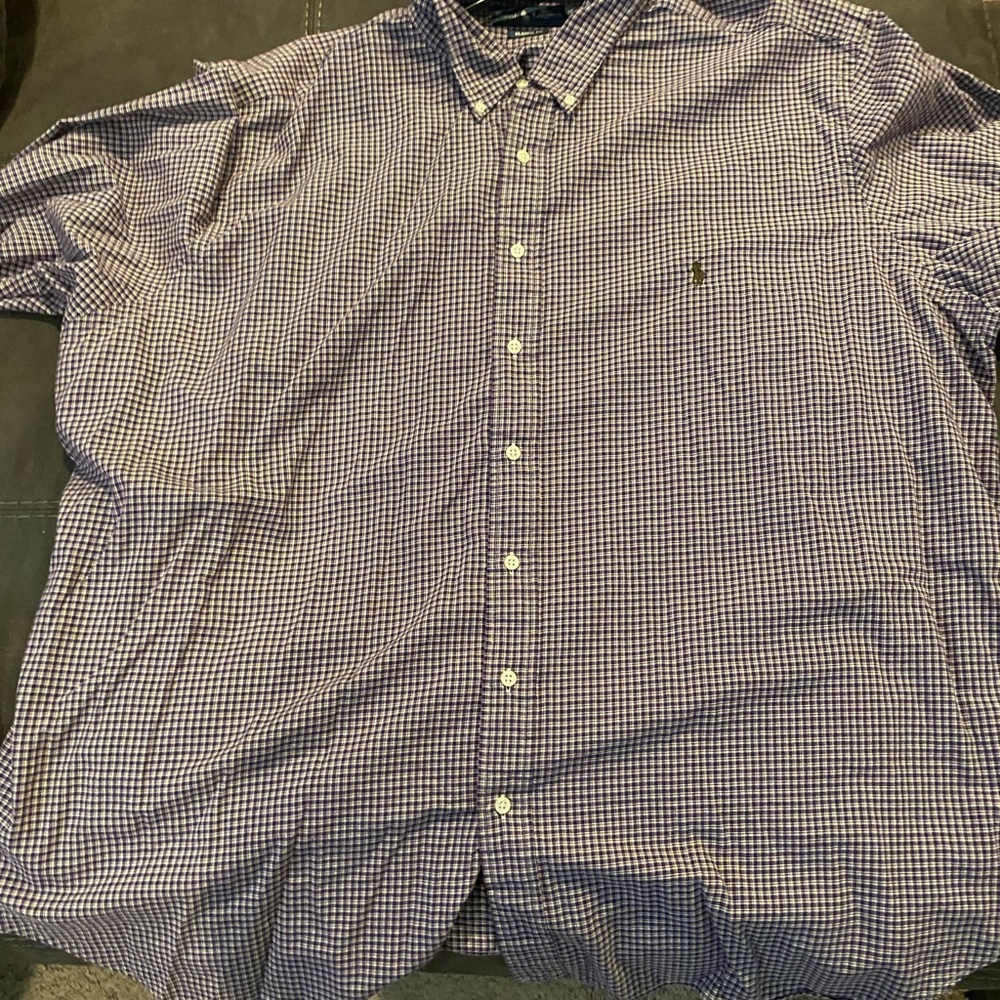 Used 3XB Purple Polo Ralph Lauren L/S shirt